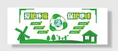 环保主题文化墙爱护环境
