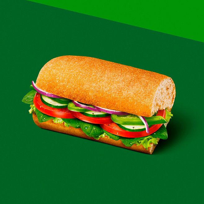 绿色汉堡包