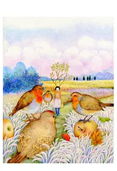 聚会（头上长树的女孩）
孔雀插画_新浪博客