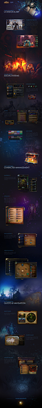 #欧美# #魔幻# World of Warcraft: UI Design 魔兽世界熊猫人之谜版本UI WOW UI