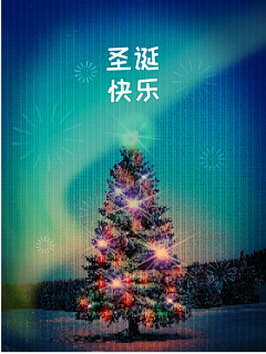 蓝蜗牛311采集到Photofox & 花瓣圣诞树创意图片创作大赛