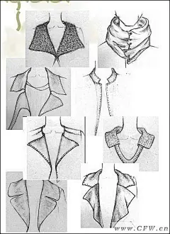 女装细节手绘-女装设计-服装设计