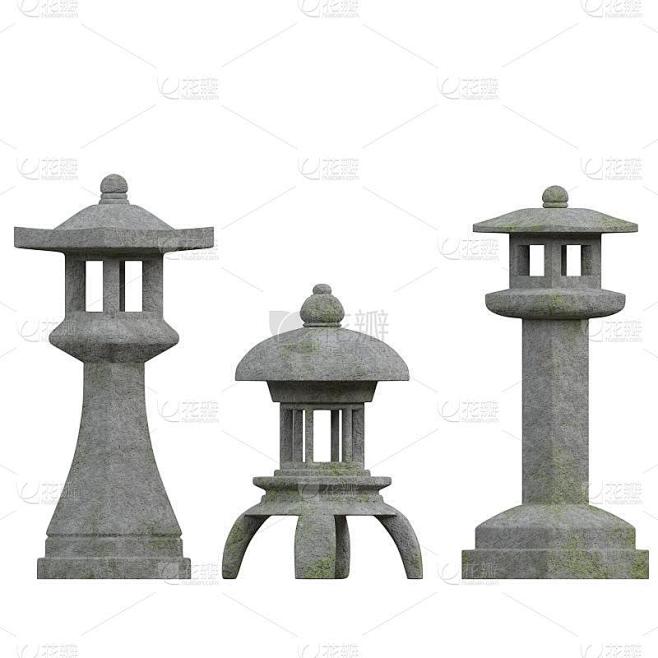 日本花园牛头灯