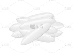 水稻种子生分离上白粒、稻谷和水稻种子近景，堆稻谷载体，插画水稻大麦白粒宏观概念，素菜为剪辑艺术