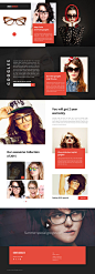 Ladies Googles- Responsive fashion template  : Ladies Googles - A responsive Fahion Template.