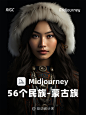 Midjourney 人像！AI 眼中的56个民族之蒙古族