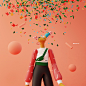 Huawei - Stickers P30 Pro : I was commissioned by Huawei Design team to collaborate on an innovative sticker pack design for their new mobile platform for the Huawei P30 Pro. For this, Huawei create a design contest to select the most creative sticker pac