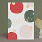 "Merry Dots" - Modern Foil-pressed Holiday Cards in Mistletoe by Kristie Kern.