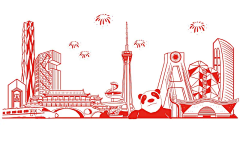 固态病体采集到建筑插画