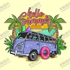 复古巴士房车野餐 【酷图网】矢量汽车,手绘插画,复古巴士,房车,旅游巴士,旅游车,野营房车,露营房车,车轮上的家,移动房车,旅行,野餐,房车营地,野外露营,野外房车,旅游房车