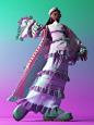 3d character-skirt