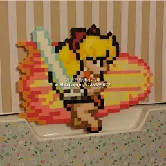 第五波美少女战士的拼豆作品哟#拼豆##拼拼豆豆##拼豆图纸##手工的才更有味# ​​​​
