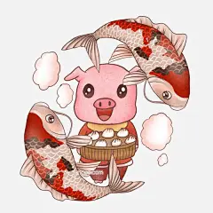 2019年锦鲤吃货的小猪图片大小2362x2362px 图片尺寸4.5 MB 来自PNG搜索网 pngss.com 免费免扣png素材下载！包子#吃货#春节#锦鲤#卡通#卡通手绘#可爱#美食#食物#微笑的小猪#小猪#新年#中国风#