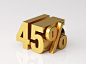 gold-colored-forty-five-percent-off-discount-symbol-white-background-3d-illustration