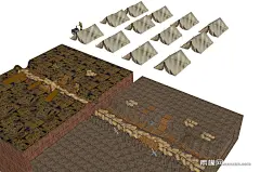 军事战争场景SU模型下载_sketchup模型免费下载_素模网