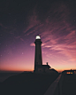 Free photo vertical shot of the pigeon point light station with a beautiful sky in the at sunset