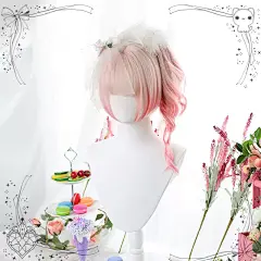 |大佬家| 原宿软妹Lolita双马尾「安妮夏日」日系渐变虎口夹假发-淘宝网