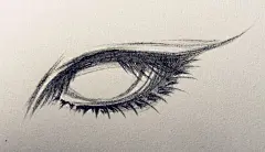 手绘古风眼睛画法步骤 第5步