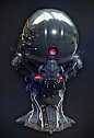 Alien Head 01 by iRj