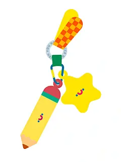 艺术文创挂件发卡插画设计