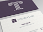 Themis law biz card dribbble