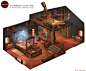 an artistic rendering of a house in the style of antarisha sanchar