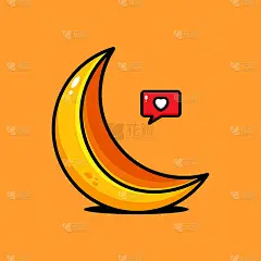 矢量美味香蕉水果插画设计。美味的香蕉水果设计与一个轮廓适合贴纸，图标，吉祥物，标志，剪贴艺术，和其他