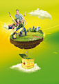 Jack in the box : Working with Marieta liazou, art director at Fame advertising, we produced these stunning summer images for Cosmote. Having a very tight deadline - we had to create 7 high res images in a week - we used cg elements along with photo slide