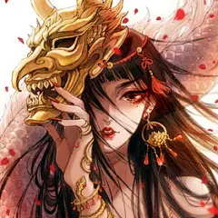 掩埋 - 古戈力_枯叶 脸_涂鸦王国插画