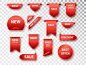 Label and tags set Free Vector