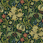 William Morris & Co Compendium II Wallpapers Golden Lily Wallpaper -ndigo - 210429