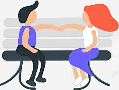 手绘扁平人物交流插画UI 元素 免抠png 设计图片 免费下载 页面网页 平面电商 创意素材