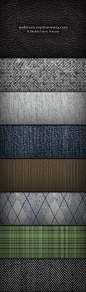 布纹 皮革纹 纹理 背景 Fabric Texture and Pattern Set by ~WebTreatsETC on deviantART