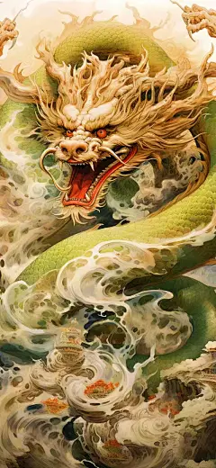 原图壁纸：龙年行好运，财源滚滚来-今日头条