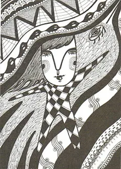 大师.图上纹路可以用于黑白装饰画