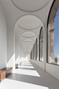 Interior of the renovated Neue Galerie in Kassel by German architect Volker Staab.