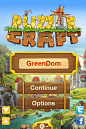 Puzzle Craft手机游戏界面，来源自黄蜂网http://woofeng.cn/ #APP# #iOS#