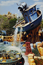 Universal Studios- Islands of Adventure (Popeye) : Popeye water ride for Islands of Adventure theme park in Orlando, Florida.