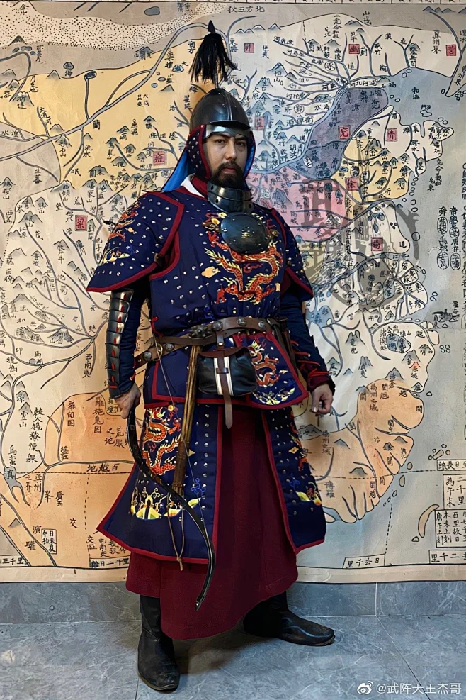 明代晚期龙纹布面甲#甲胄##中国甲胄##历史#-花瓣网
