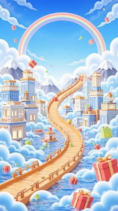 长大了还是会听童话采集到AI-海报竖版背景图