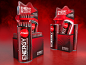 Energy Drink Set : Coca cola cardboard energy drink set