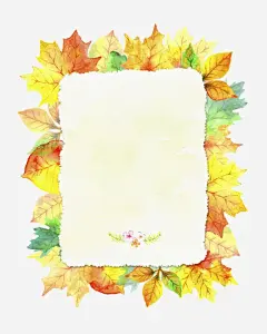 枫叶备忘录插画高清素材 设计图片 页面网页 平面电商 创意素材 png素材