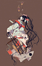 [PIXIV众神殿]诡异的色彩魔术师“しきみ”作品欣赏（下）_百度图片