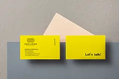 简约商务风简约风名片样机