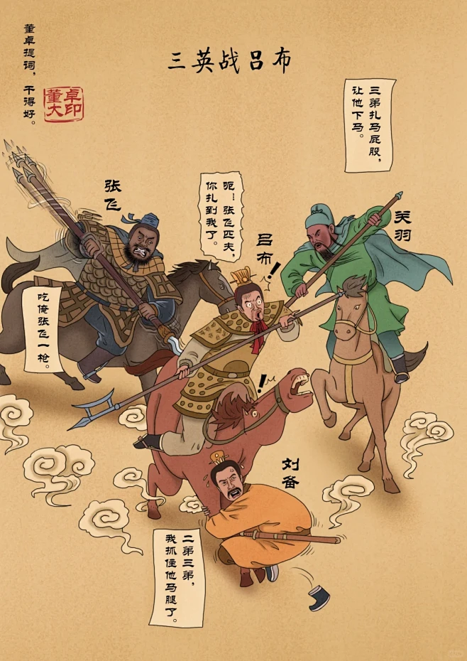 #三国 三英战吕布 - 小红书