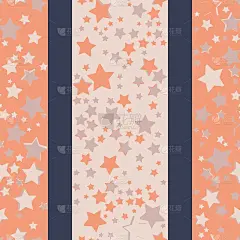 无缝的星模式。漂亮的纺织品或纸张印刷。矢量插图。重复可爱的背景。
