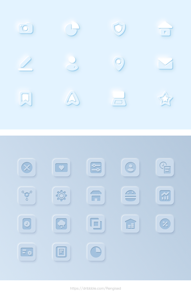 macOS 11发布后，Big Sur风格的图标也让设计师们跃跃欲试，增加了光影与质感让图标更加立体，有实质感