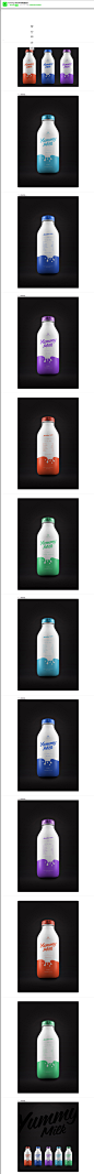 Yummy Milk牛奶包装设计 DESIGN设计圈 拼图详情页 设计时代