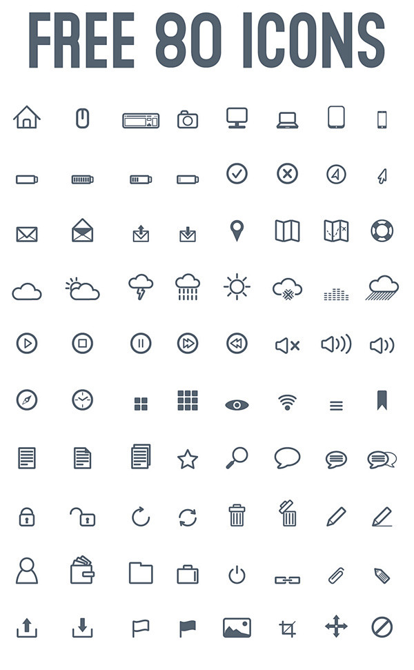 五月份图标资源打包合集！1000+线性图...