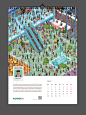 Kaspersky lab calendar 2016 : «Kaspersky Lab» has been successfully engaged in the development of software to find viruses for many years. Therefore, a company offers to all recipients of the New Year calendar to try themselves in the role of anti-virus a